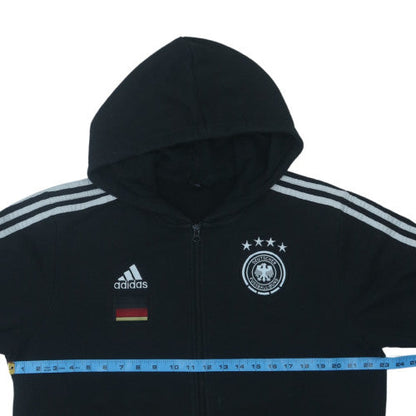 Adidas Mens Black Full Zip Germany Football Hoodie Size L