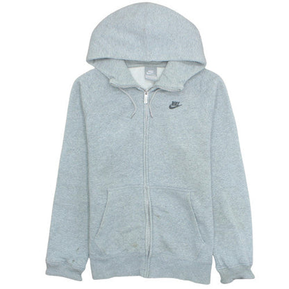 Nike Mens Grey Full Zip Hoodie Medium Fleece Lined Sportswear