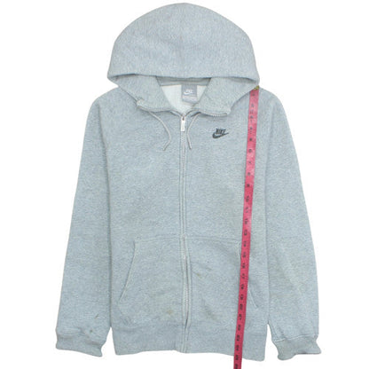 Nike Mens Grey Full Zip Hoodie Medium Fleece Lined Sportswear