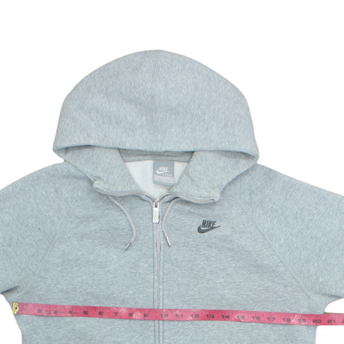 Nike Mens Grey Full Zip Hoodie Medium Fleece Lined Sportswear