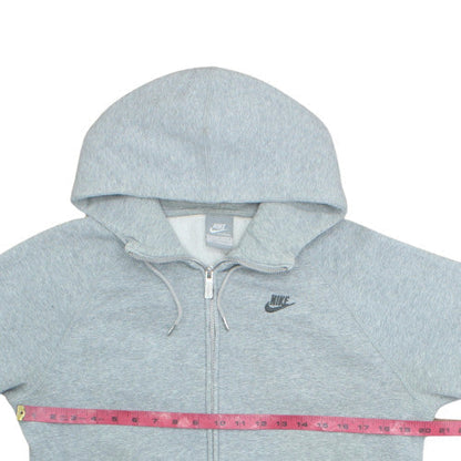Nike Mens Grey Full Zip Hoodie Medium Fleece Lined Sportswear
