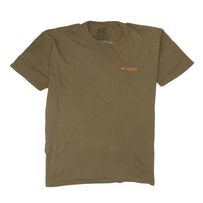 Columbia Men's Khaki Short Sleeve Crew Neck Cotton T-Shirt XXL