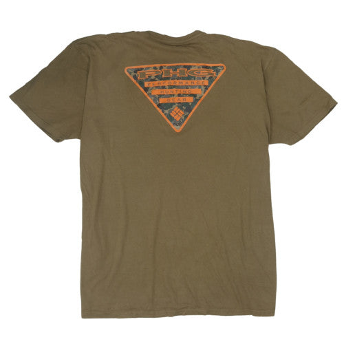 Columbia Men's Khaki Short Sleeve Crew Neck Cotton T-Shirt XXL
