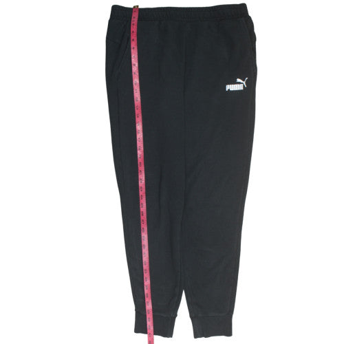 Puma Men's Black XL Jogger Trousers Fleece Elastic Waist