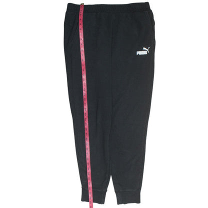 Puma Men's Black XL Jogger Trousers Fleece Elastic Waist