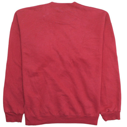 Starter Men's Red Heavyweight Crew Neck Sweatshirt Size L