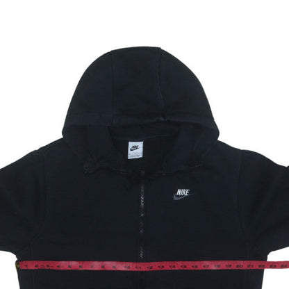 Nike Men's Black Full Zip Hoodie Fleece M Regular Fit
