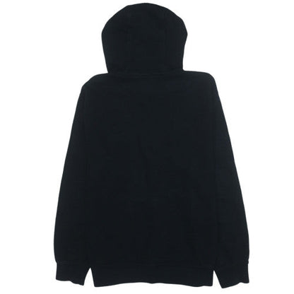 Nike Womens Black Full Zip Hoodie L Logo Cotton Blend Sweatshirt