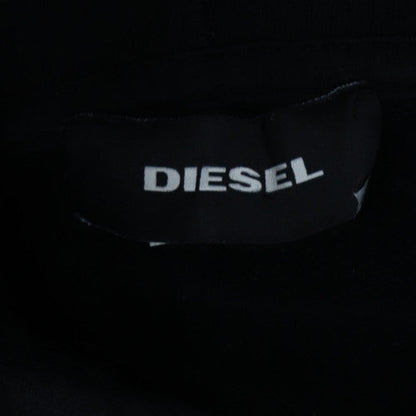 Diesel Mens Black XL Pullover Hoodie Graphic Print Cotton Sweatshirt