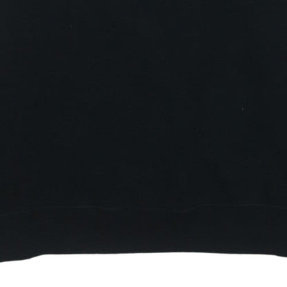 Fila Womens Black XL Pullover Sweatshirt Logo Crew Neck Cotton Blend