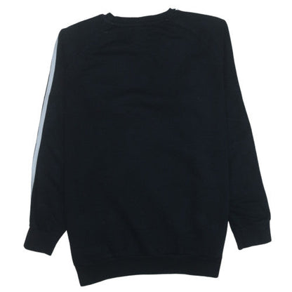 Adidas Women Black Size M Crew Neck Pullover Sweatshirt