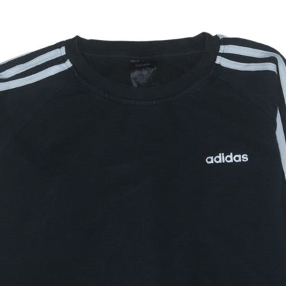 Adidas Women Black Size M Crew Neck Pullover Sweatshirt