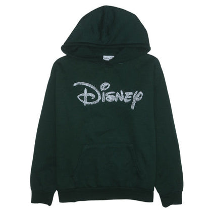 Disney Women Green Hoodie L 14/16 Pullover Hooded Sweatshirt