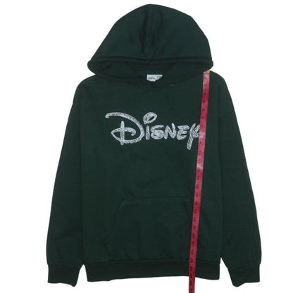 Disney Women Green Hoodie L 14/16 Pullover Hooded Sweatshirt