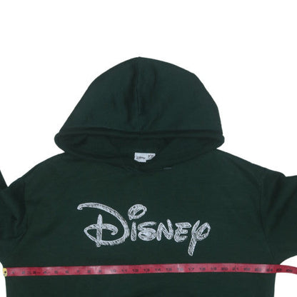 Disney Women Green Hoodie L 14/16 Pullover Hooded Sweatshirt