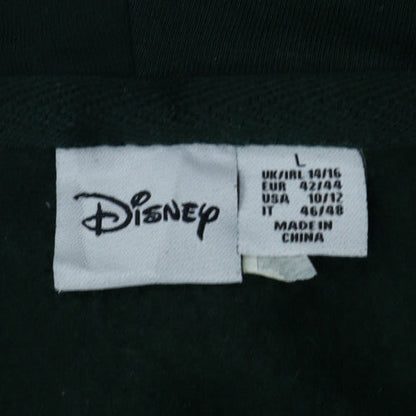 Disney Women Green Hoodie L 14/16 Pullover Hooded Sweatshirt
