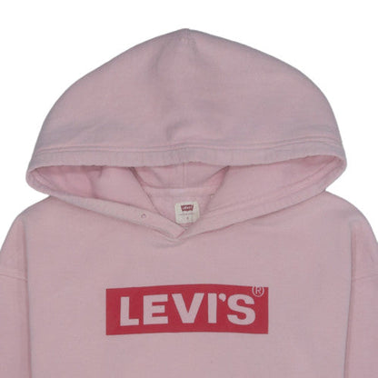 Levi's Womens Pink Relaxed Pullover Hoodie Size S Cotton Blend