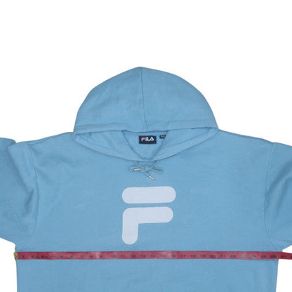 Fila Women's Blue 3XL Pullover Hoodie with Logo Front