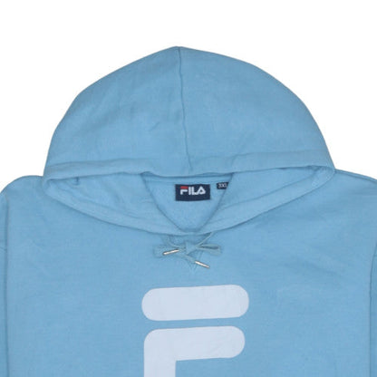 Fila Women's Blue 3XL Pullover Hoodie with Logo Front