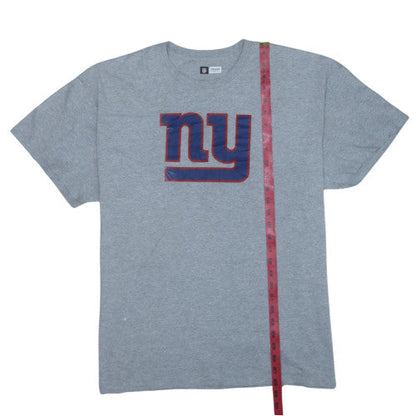 NFL Team Apparel Men's Grey NY Giants XL T-Shirt Classic Crew Neck
