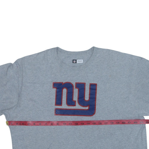 NFL Team Apparel Men's Grey NY Giants XL T-Shirt Classic Crew Neck