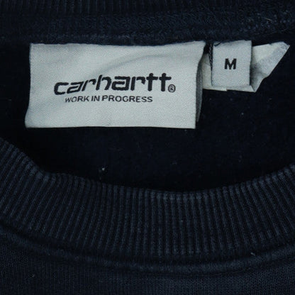 Carhartt Men's Black M Pullover Sweatshirt Crew Neck Logo Cotton Blend
