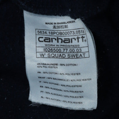 Carhartt Men's Black M Pullover Sweatshirt Crew Neck Logo Cotton Blend