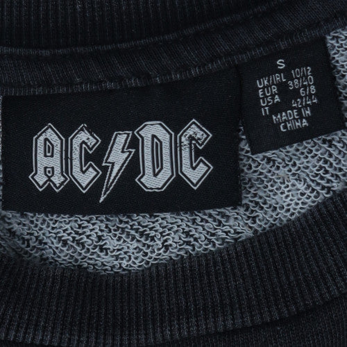 Primark Women Black AC/DC 1978 Tour Pullover Sweatshirt Size S