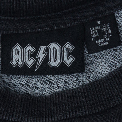 Primark Women Black AC/DC 1978 Tour Pullover Sweatshirt Size S