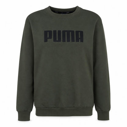 Puma Women's Green Crew Neck Pullover Sweatshirt UK 10