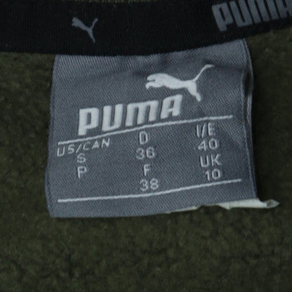 Puma Women's Green Crew Neck Pullover Sweatshirt UK 10