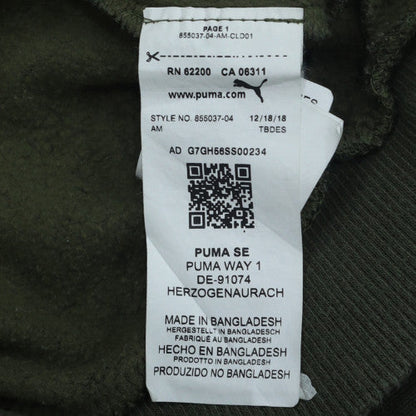 Puma Women's Green Crew Neck Pullover Sweatshirt UK 10