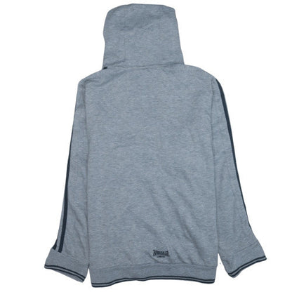 Lonsdale Men’s Grey XL Full Zip Hoodie with Logo Print