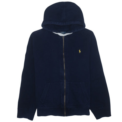 Polo Ralph Lauren Men's Navy Full Zip Hoodie XXL Classic Cotton Blend