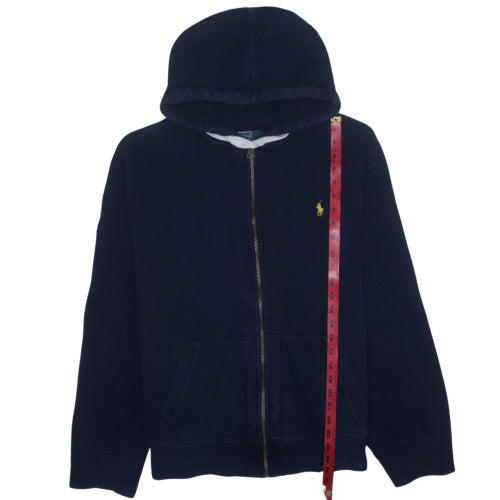 Polo Ralph Lauren Men's Navy Full Zip Hoodie XXL Classic Cotton Blend