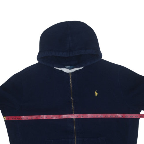 Polo Ralph Lauren Men's Navy Full Zip Hoodie XXL Classic Cotton Blend