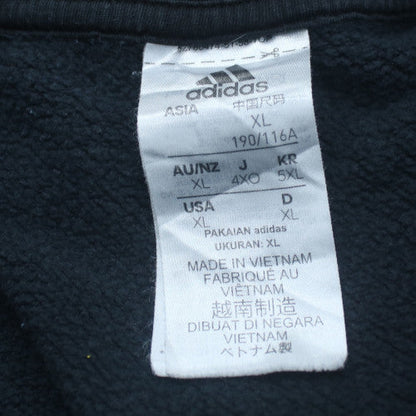 Adidas Mens Black XL Pullover Sweatshirt Crew Neck Sportswear