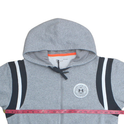 Under Armour Men's Grey Full Zip Hoodie M Sports Fleece