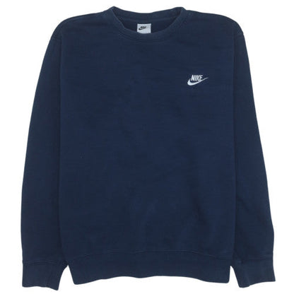 Nike Men's Blue Crew Neck Pullover Sweatshirt L Regular Fit