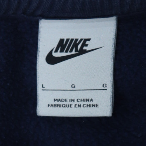 Nike Men's Blue Crew Neck Pullover Sweatshirt L Regular Fit