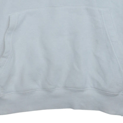 Nike Men's White Pullover Hoodie L Logo Fleece Sweatshirt