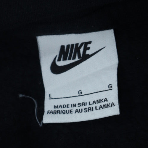 Nike Men's Black Pullover Hoodie L Logo Fleece Sportswear
