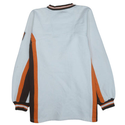 Lee Sport Men's White XL Pullover Sweatshirt Embroidered Football Logo