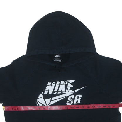 Nike SB Men's Black Pullover Hoodie M Fleece Lined Graphic Print