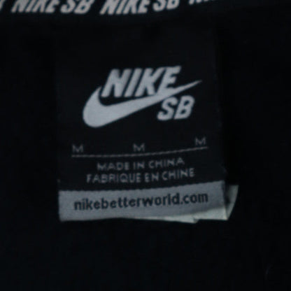Nike SB Men's Black Pullover Hoodie M Fleece Lined Graphic Print