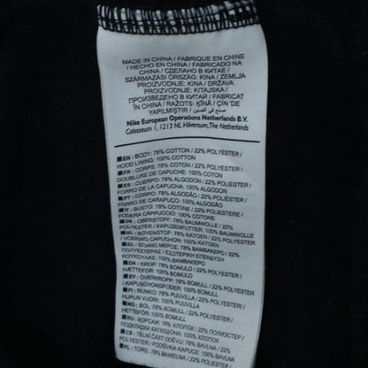 Nike SB Men's Black Pullover Hoodie M Fleece Lined Graphic Print