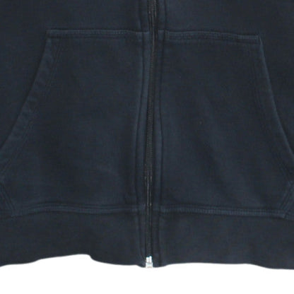 Nike Boys Black Slim Fit Full Zip Hoodie M Cotton Sportswear