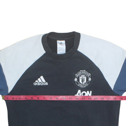 Adidas Men’s Black XL Manchester United Pullover Sweatshirt
