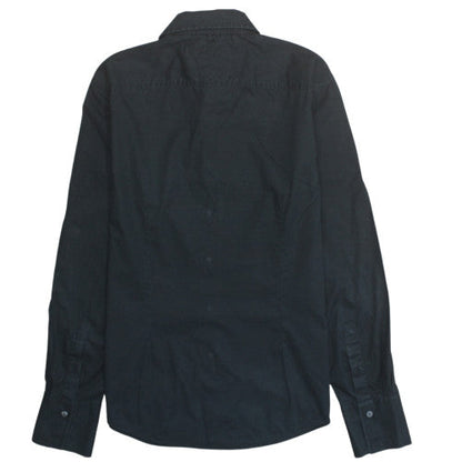 Hilfiger Denim Men's Black Slim Fit Long Sleeve Cotton Shirt M