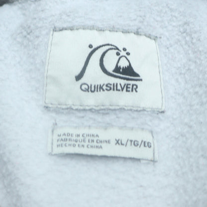 Quiksilver Men's Grey Tie Dye Pullover Hoodie XL Surf Graphic